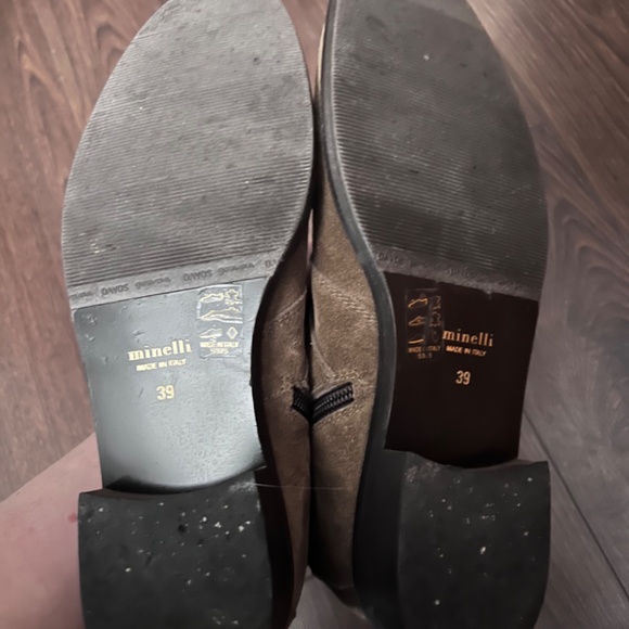 Strappy buckle stud side zip ankle moto boots - Picture 4 of 4